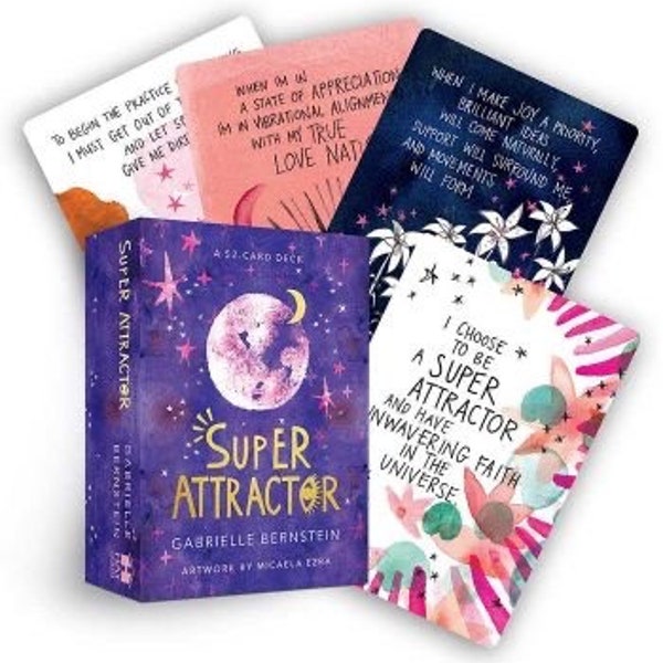 SUPER ATTRACTOR ORACLE Cards, Guidance, Intuition, Gabrielle Bernstein, Oracle Deck, Tarot, Connect with the Universe, Affirmation Cards
