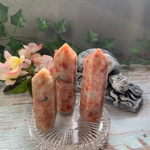 SUNSTONE TOWER, SUNSTONE Obelisk, Orange Crystal, Sunshine Crystal Tower, Stone of Joy, Healing Crystal