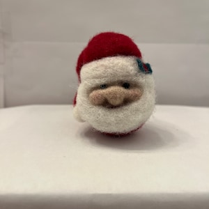 Needle Felted Santa Ornament Christmas