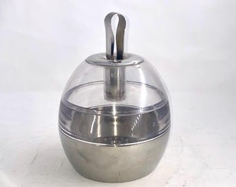 Vintage Metropolitan Insulated Ice Bucket, by Crate & Barrel, Mid- century design.