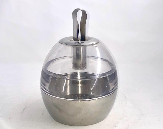 Vintage Metropolitan Insulated Ice Bucket, by Crate & Barrel, Mid- century design.