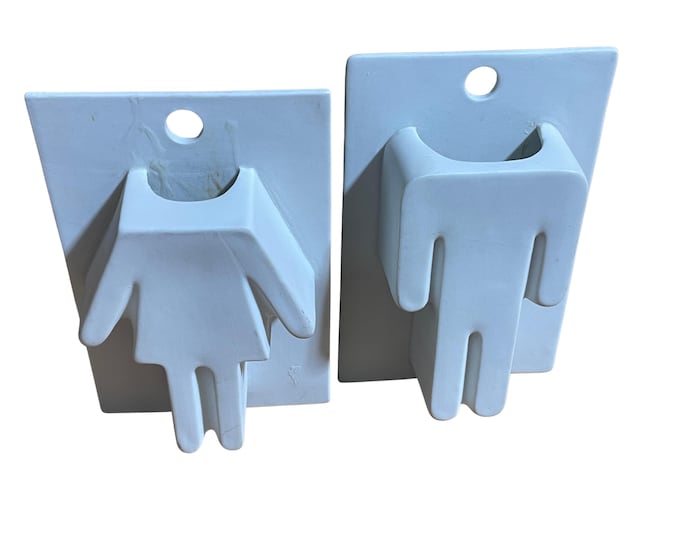 CB2 Un Homme & Une Femme Wall Vases - Set of 2 - Mermelada Estudio Design - Vintage