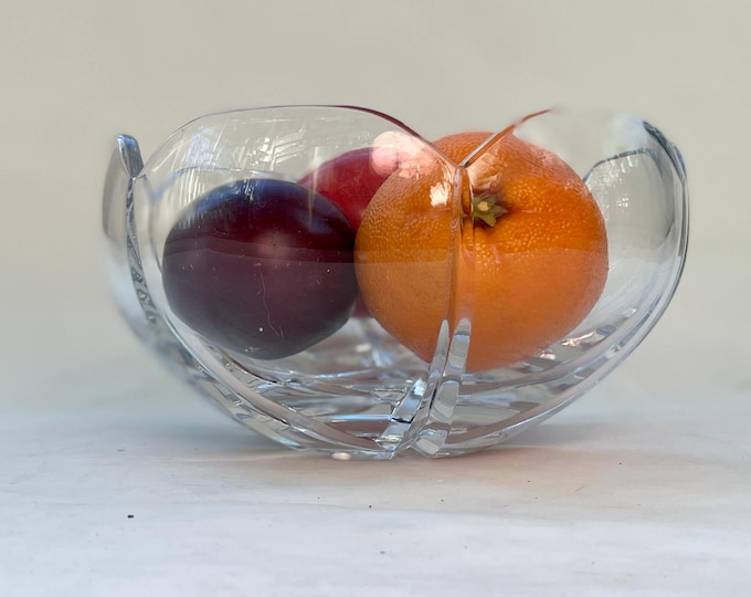 Vintage Rogaska Hand Cut Lead Crystal Deep Bowl 7" x 4"