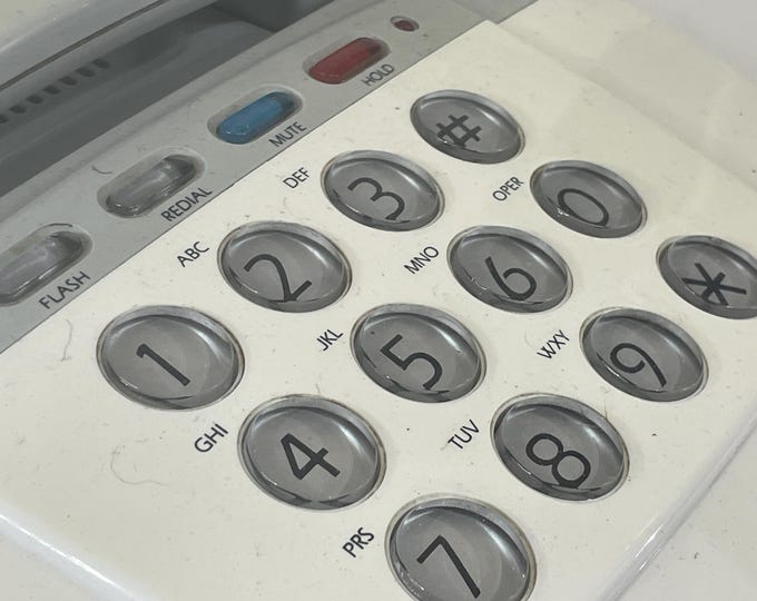 Vintage North Park Fashion Phone, Postmodern 80's era Desk Phone by Radio Shack