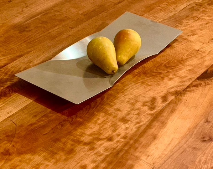 HTF Modernist Eva Eisler Cimetric Bowl Mono Germany Stainless Steel 17.75” Long