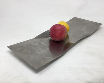 Cimetric, Large Rectangular Serving Tray, Inox 18/10 Stainless Steel, MONO Tabletop, Germany