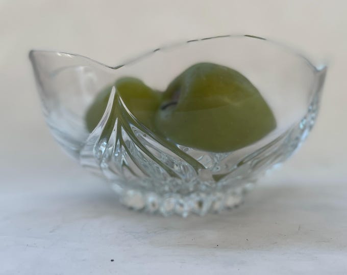 Vintage Cristal d'Arques Ancona Crystal Serving Bowl - Made in France
