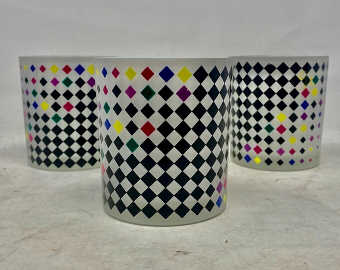 Postmodern Votive Holders (set of 3) by Bloomingdales circa 1984