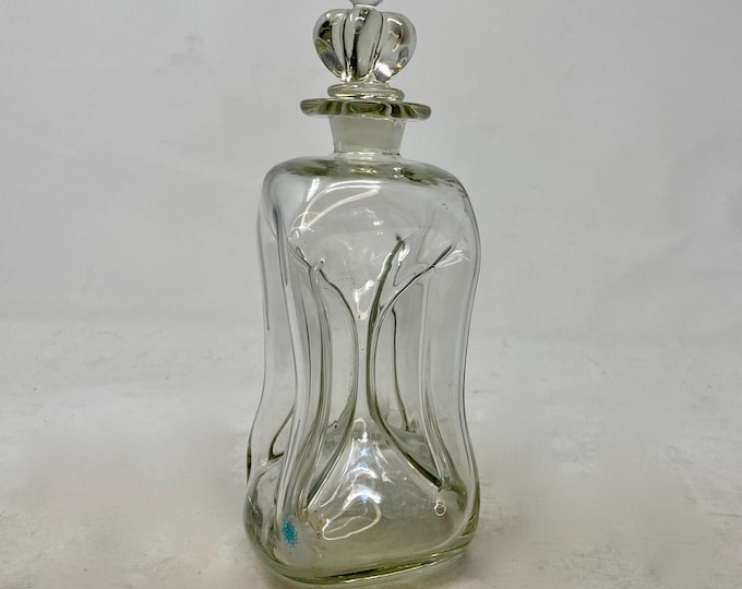 Vintage Holmegaard "Kluk Kluk" Glass Bottle with Stopper