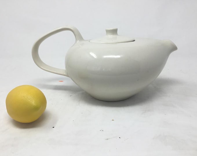 Vintage MCM Cream Teapot, by Russell Wright, reissued Oneida