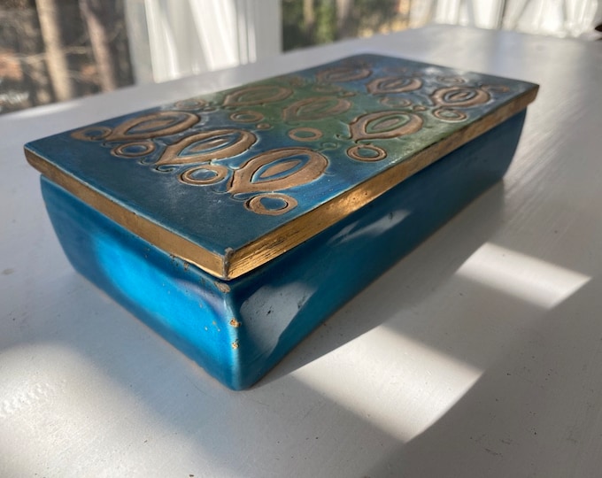 MCM Cigarette Box, Ceramic, by Aldo Londi for Bitossi, Italy, circa 1960s