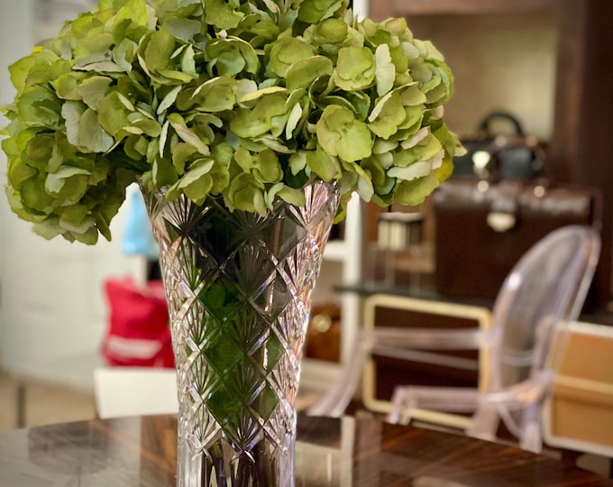 Viceroy, 14" Cut and Flared Crystal Vase,  by Mikasa circa 2005