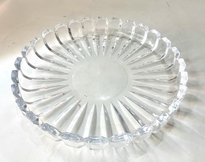 Vintage Mikasa Crystal High Point Snack Plate | 7 7/8" | RC185/202 | 1980s