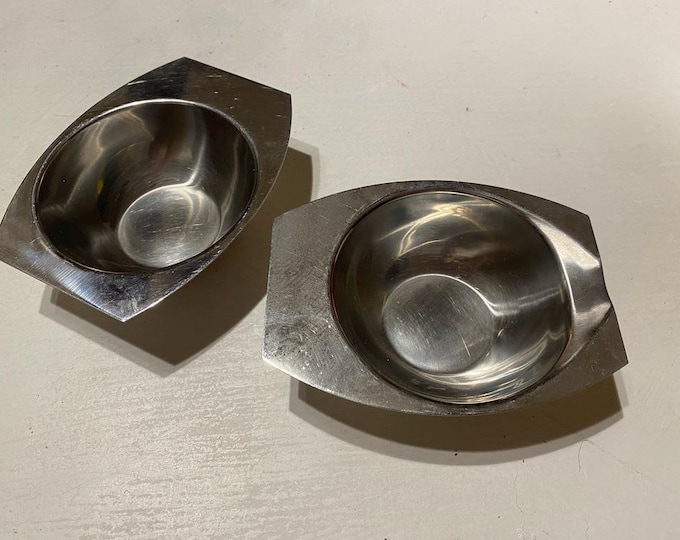 Swedish Mid-Century Modern Stainless Steel Sugar & Creamer Set | IS Stainless 18/8, Patent Pending