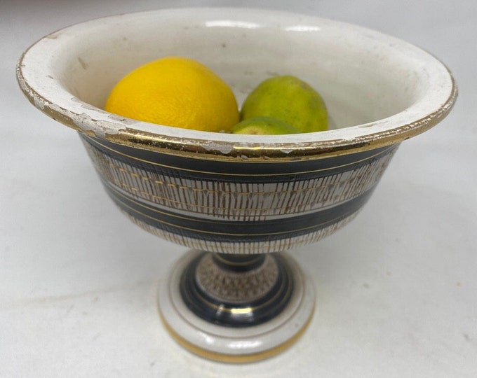Pedestal Bowl by Aldo Londi for Bitossi, Italy, circa 1950s