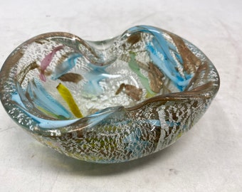 Murano Glass Ashtray attributed to Dino Martens for Aureliano Toso, Italy, circa 1950s
