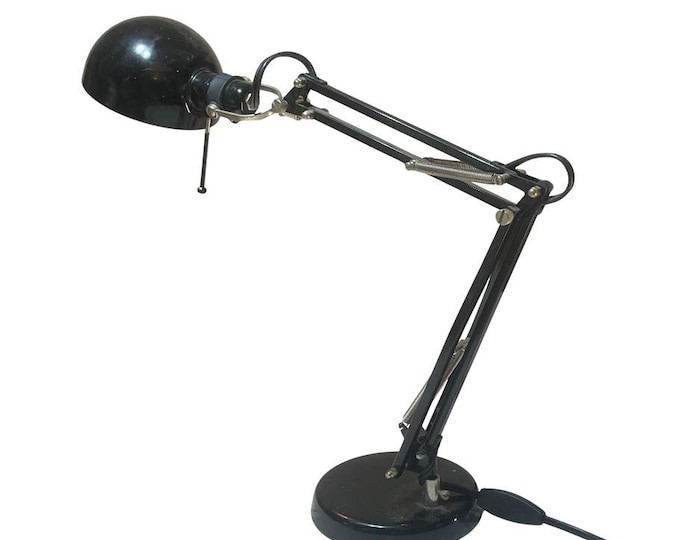 Vintage 1990s IKEA Forså Black Desk Lamp