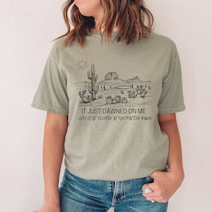 Zach Bryan Shirt, Comfort Colors, It Just Dawned on Me shirt, Vintage Shirt, Southwest Shirt, Vintage Western shirt, Zach Bryan Tee