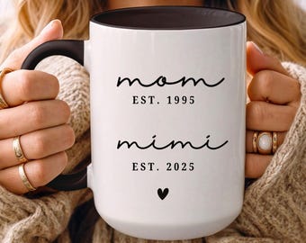 Personalisierte Oma-Tasse: Nana, Gigi, Mimi Tasse - Hergestellt als Geschenk
