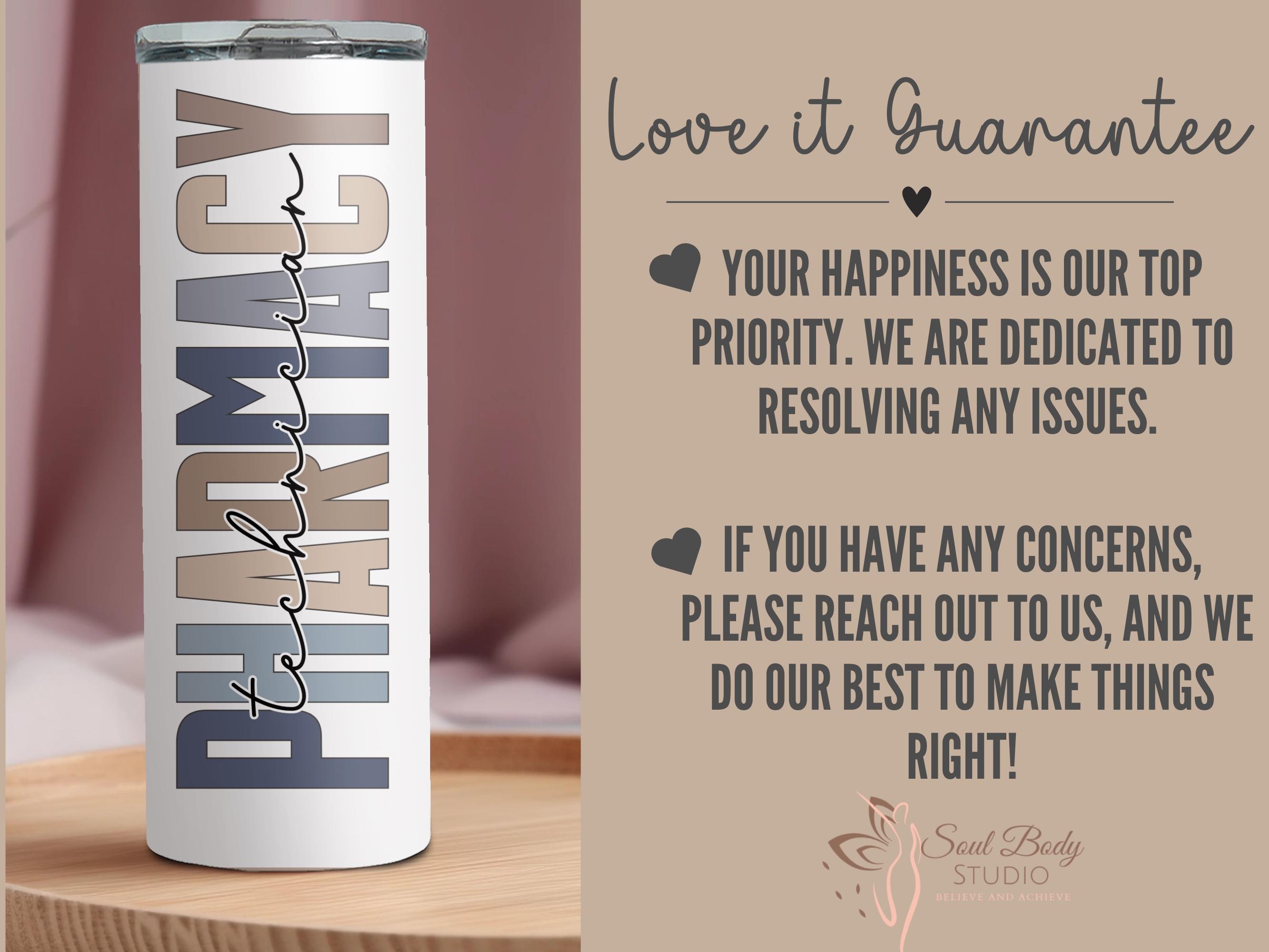 Pharmacist Personalized Tumbler | Doctor of Pharmacy Gift | Tumbler for RPh Graduate | Pharmacy School Student Gift | 20oz Pharmacy Cup|
