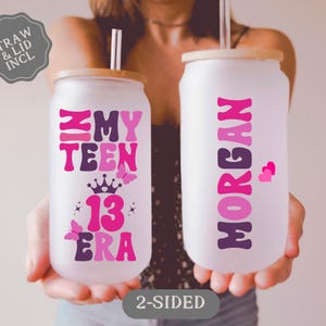 In My Teen Era Glass Tumbler | 13th Birthday Gift
