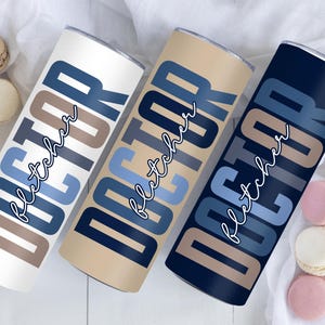 Personalized Doctor Tumbler: Custom Name Stainless Steel Gift