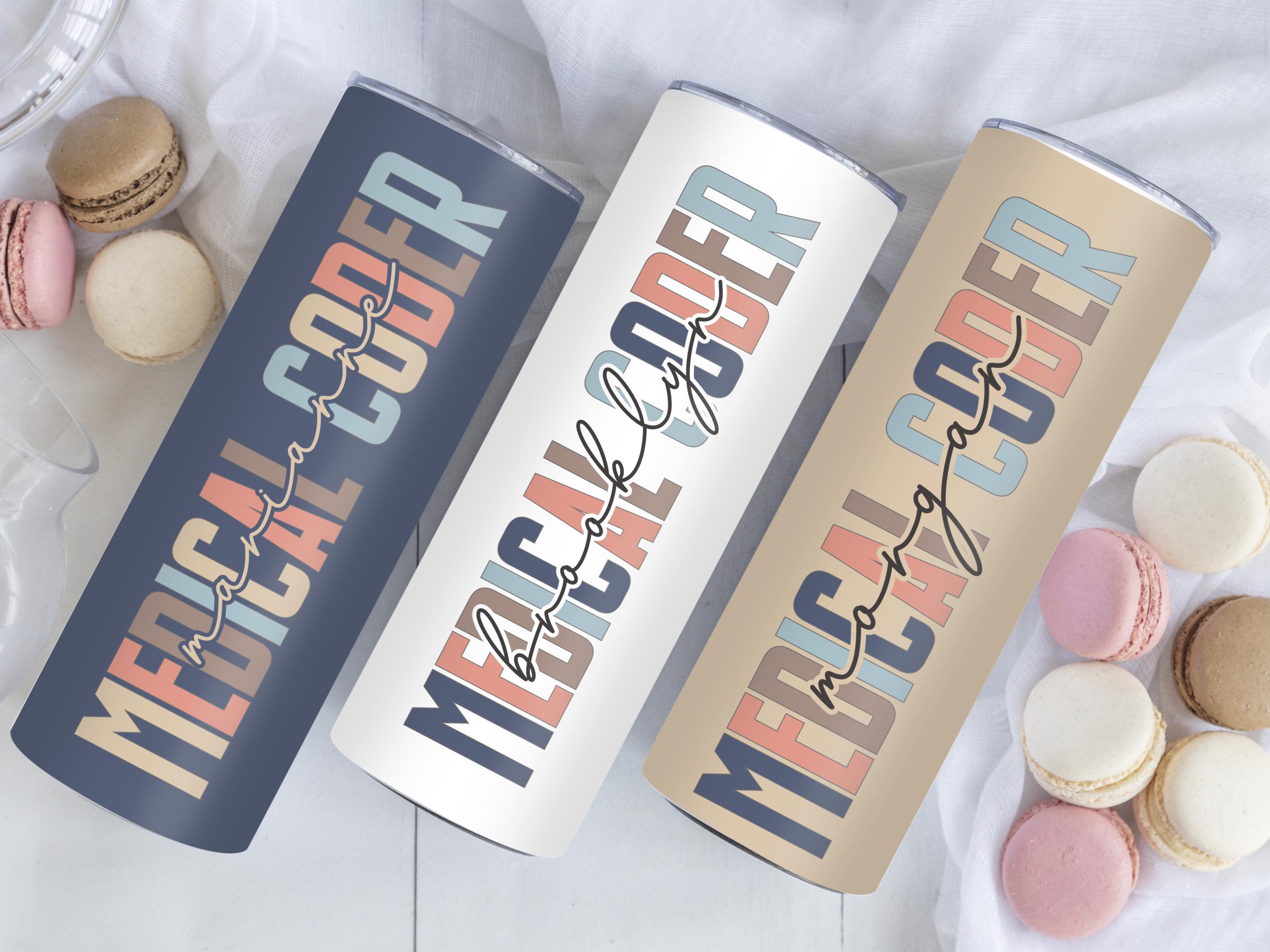 Medical Coder Geschenk – 'I’ve Got A Code For That' Make-up-Tasche, Beige