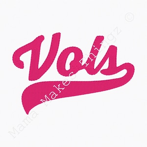 Cursive Machine Embroidery Design