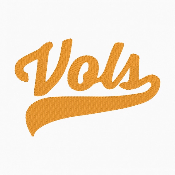 Tennessee Vols Cursive Logo Embroidery Design Pes File Dst - Etsy