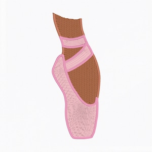 Ballet Shoe Machine Embroidery Design