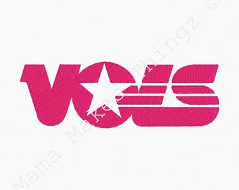 Retro Machine Embroidery Design