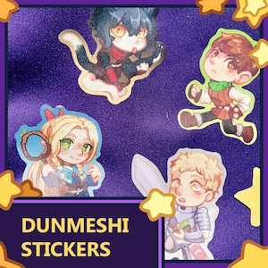 READ LAST IMAGE Dungeon Meshi Kiss-Cut Stickers
