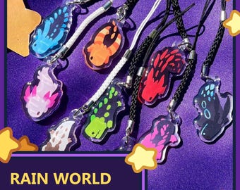 Rain World Lizard Phone Charm Gacha