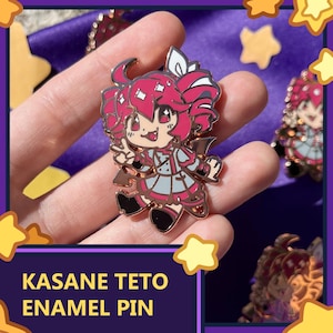 Kasane Teto VSynth 2inch Enamel Pin Badge