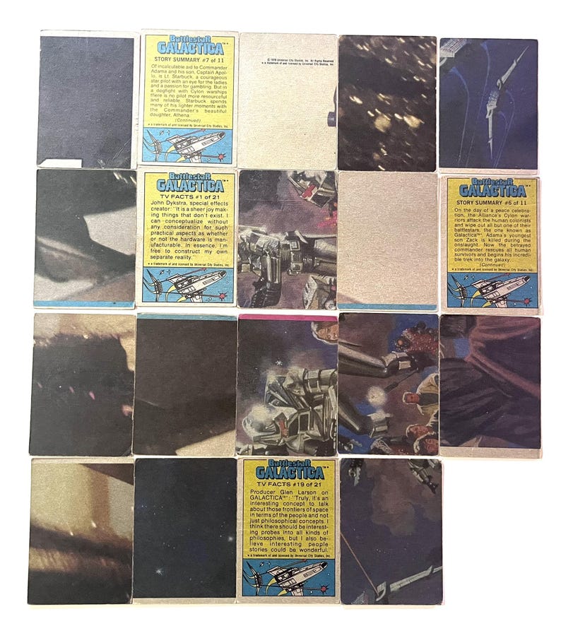 1978 Battlestar Galactica Trading Cards - Etsy