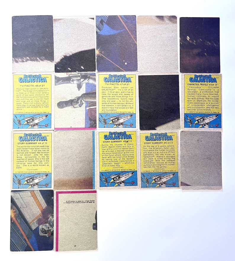 1978 Battlestar Galactica Trading Cards - Etsy