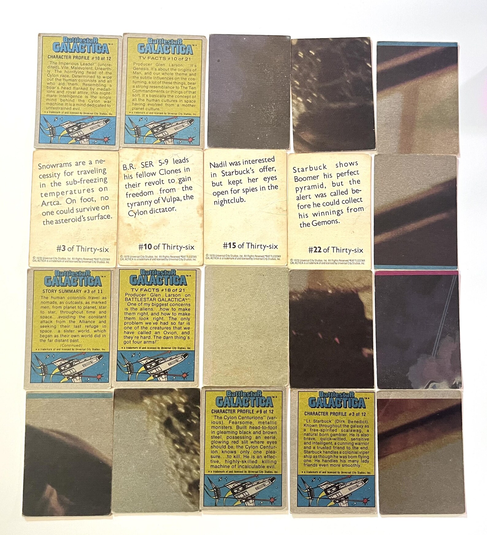 1978 Battlestar Galactica Trading Cards - Etsy