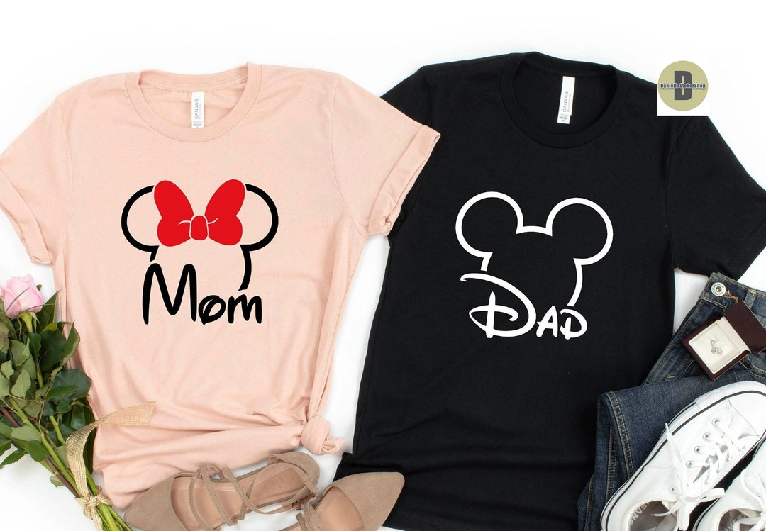 Customize Family Mom Dad Disney Shirt Disney Parents Minnie - Etsy