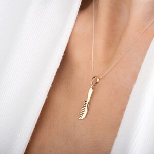 14K Solid Gold Necklace Pendant image 6