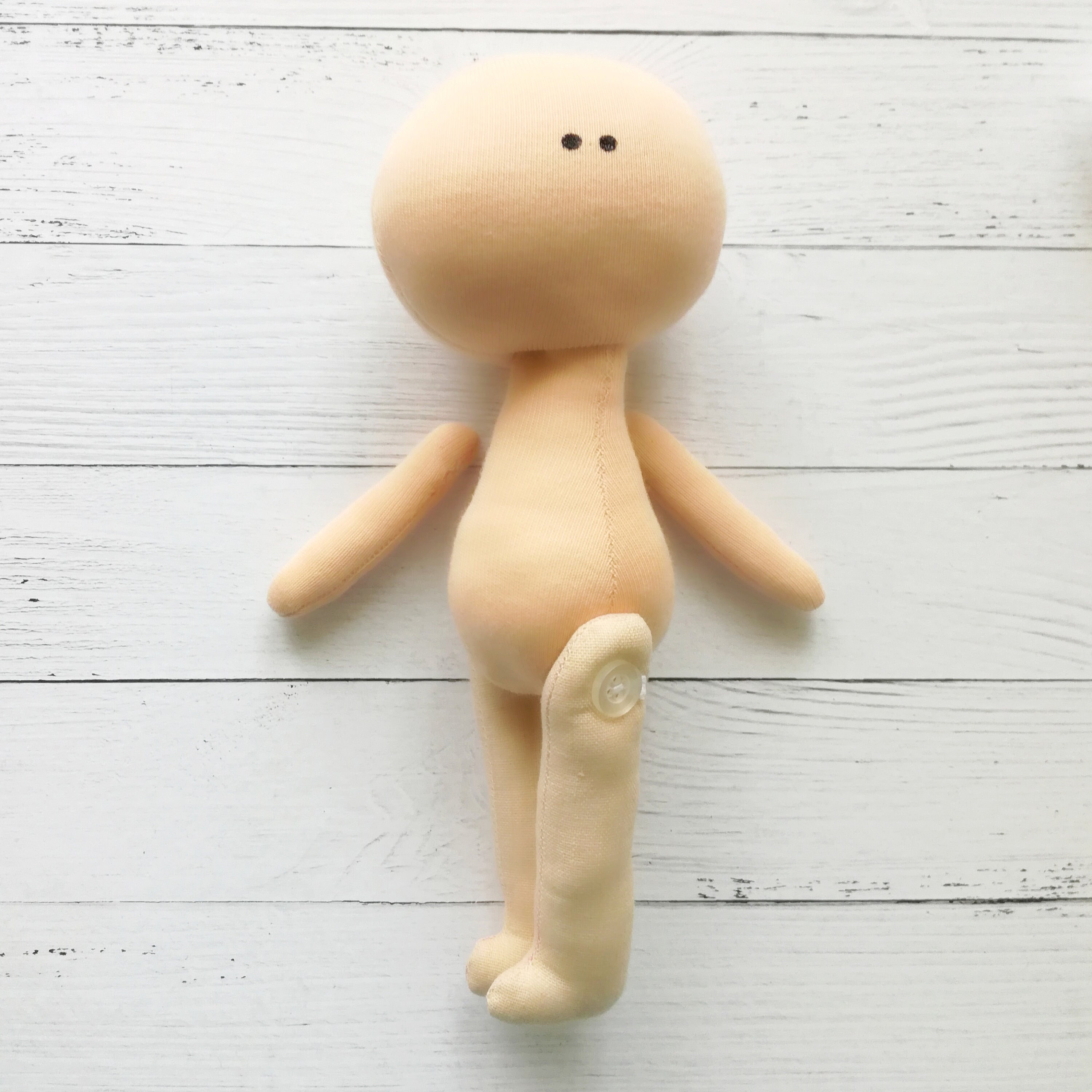 Blank Cloth Doll Tutorial Textile Doll Pattern Birthday Gift Baby Room