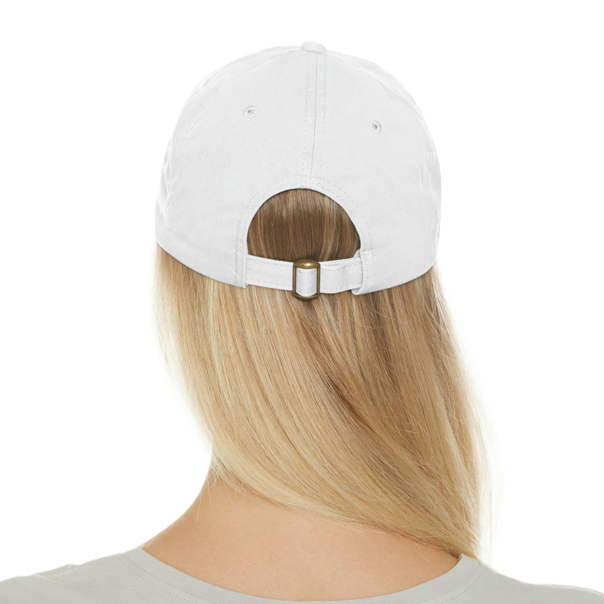 Dad Golf Hat With Leather Patch round Golfer's Hat Golf Etsy
