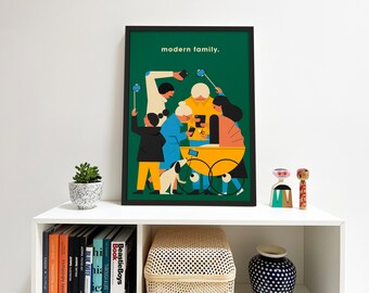 Poster Dunphy's House Modern Family - Etsy