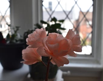 Papel crepé doble flor de cerezo