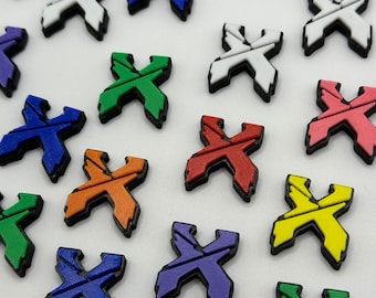 X Inspired Kandi Beads | Focal Beads / Charms for Raves, Friendship Bracelets, EDM Festivals. Packs of 3, 5, 10, 20 & 35 Beads