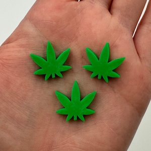 3D Printed Weed Leaf Charms | Rave Beads