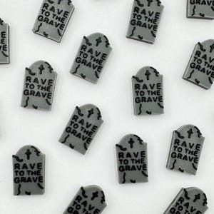 Rave to the Grave Beads | Focal Beads / Charms for Raves, Friendship Bracelets, EDM Festivals. Packs of 3, 5, 10, 20 & 35 Beads