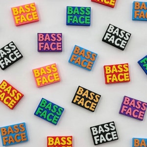 Bass Face Kandi Beads | Focal Beads / Charms for Raves, Friendship Bracelets, EDM Festivals. Packs of 3, 5, 10, 20 & 35 Beads
