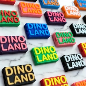 Dino Land Kandi Beads | Focal Beads / Charms for Raves, Friendship Bracelets, EDM Festivals. Packs of 3, 5, 10, 20 & 35 Beads