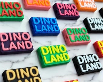 Dino Land Kandi Beads | 3D Printed Rave Bracelet Charms