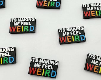 3D Printed "Making Me Feel Weird" Rave Beads | Kandi Bracelet Charms